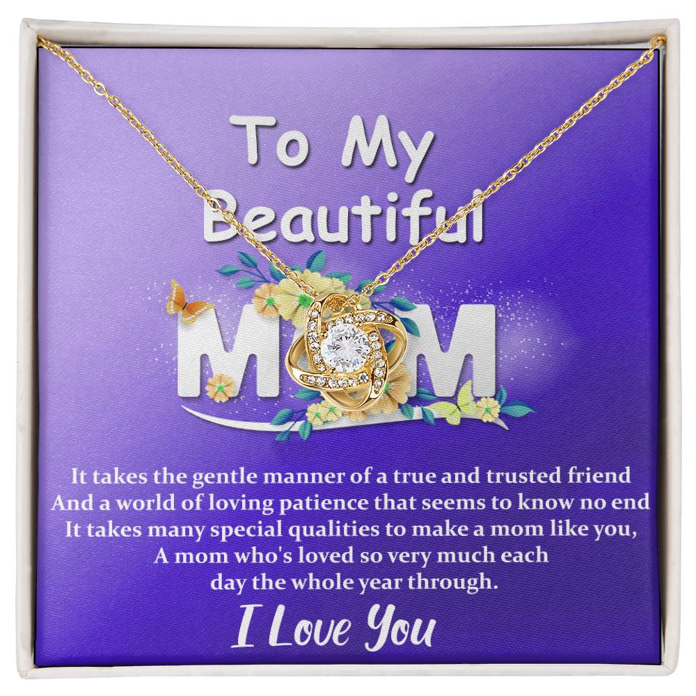 Mom | Special Qualities - Love Knot Necklace