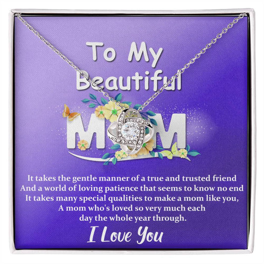 Mom | Special Qualities - Love Knot Necklace