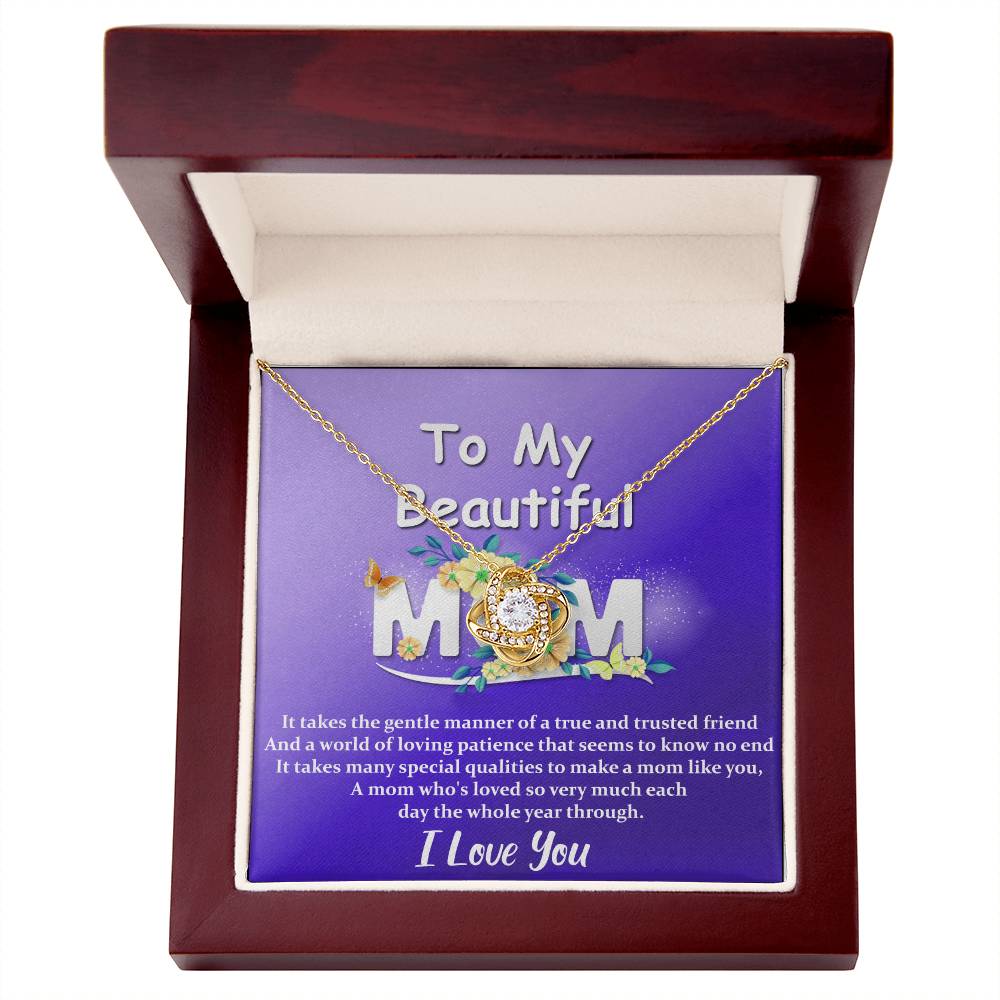 Mom | Special Qualities - Love Knot Necklace