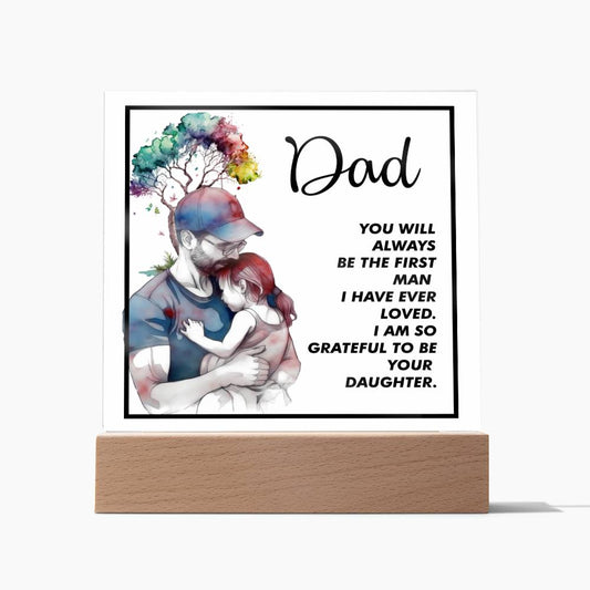 Father & Daughter | Special Bond |Acrylic Square