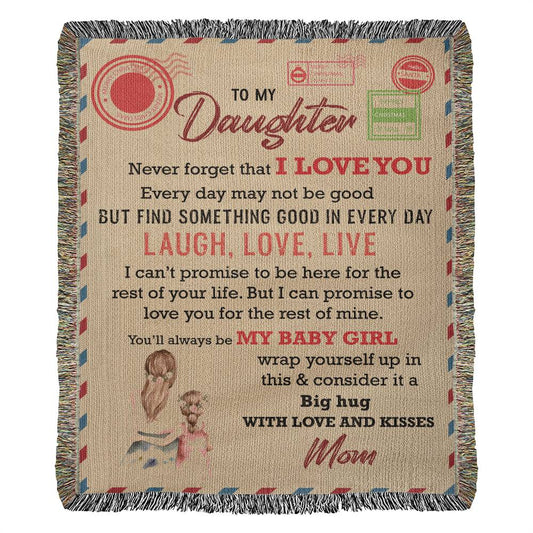 Daughter |Laugh, Love, Live|Heirloom Blanket