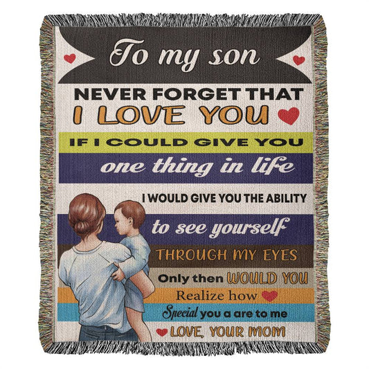 Son | I Love You - Mom | Blanket